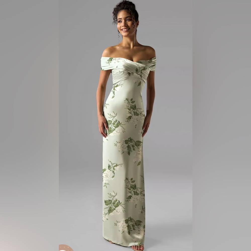 AW Meghan Dress in Sage Garden Party